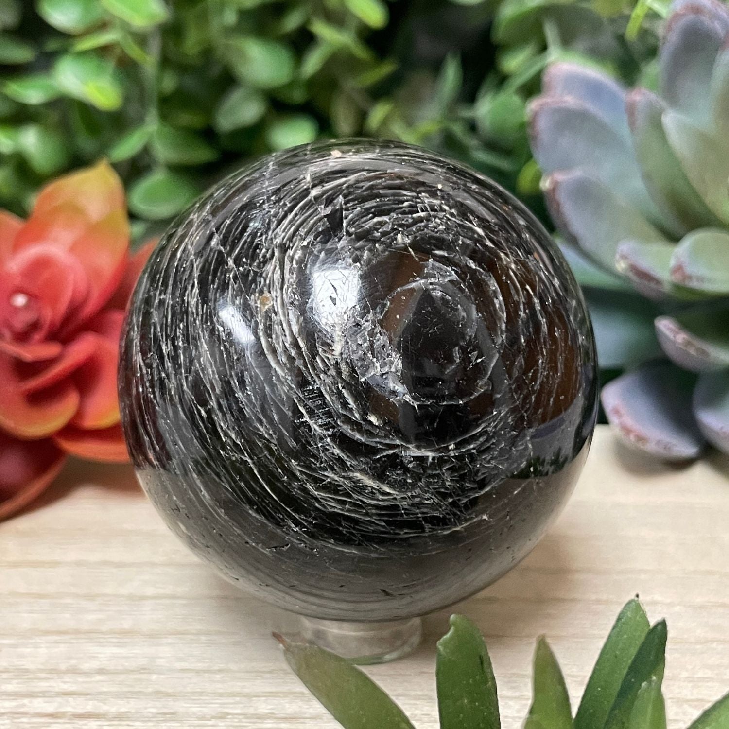 Black Tourmaline - Sphere - xx723