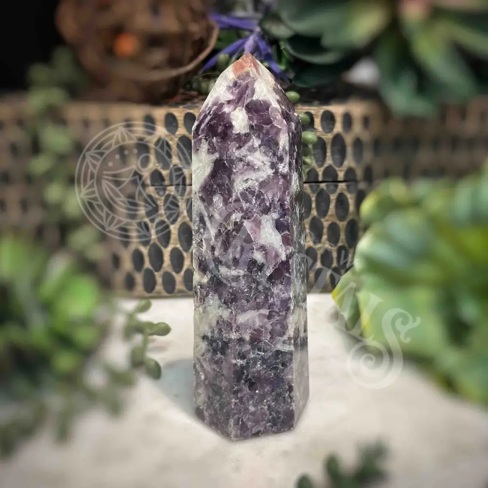 Lepidolite - Tower - B1486 - 0.9"x1.25" - B1486 - 0.9"x1.25"